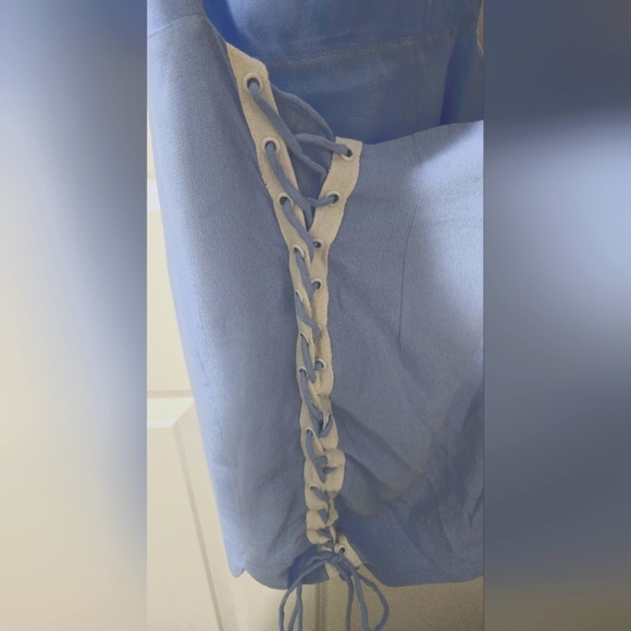 NBD Blue Backless Mini Dress - Picture 7 of 7